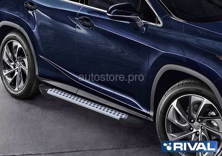 Пороги для Киа Соренто Прайм (Kia Sorento Prime) 2015-2017, Rival "Bmw-Style" D180AL.2803.3